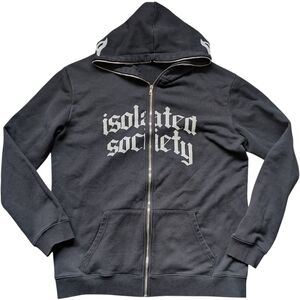 Isolated Society Streetwear  3M Reflective Hoodie  Full Face